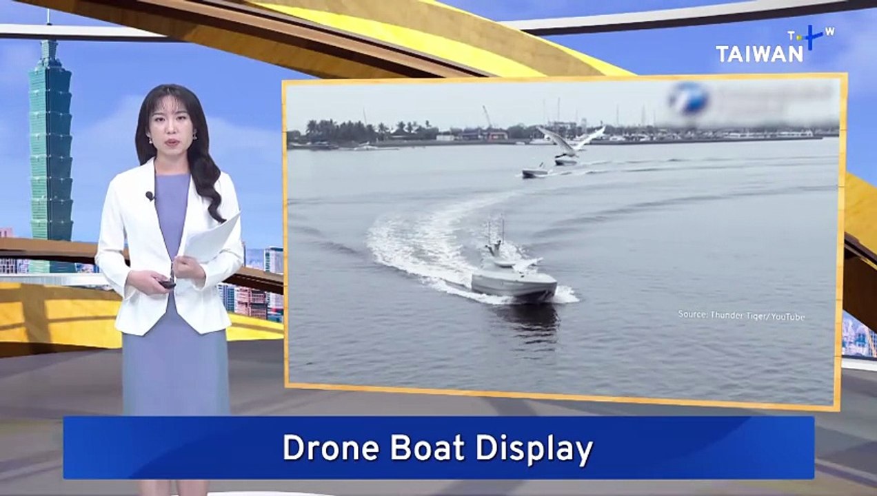 Taiwanese Defense Firm Puts on Coordinated Sea Drone Swarm