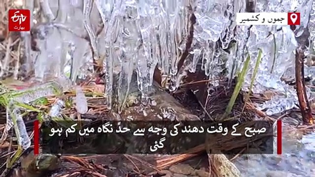 وادی کشمیر میں پیر کو شدید سردی سے قدرے راحت، میدانی علاقے گھنی دھند کی زد میں