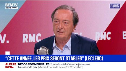Négociation commerciales: les industriels "ont la capacité, même si le (prix du) cacao ou le café augmente, de lisser" les prix, estime Michel-Édouard Leclerc