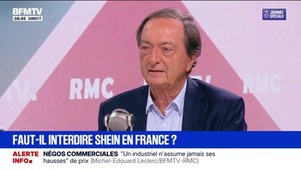 Interdiction de Shein: ce n'est "pas le rôle de l'État", déclare Michel-Édouard Leclerc