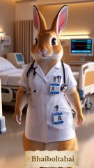 🌟 “3D Rabbit Doctor Checking a Patient | Cute & Realistic Animation” 🌟