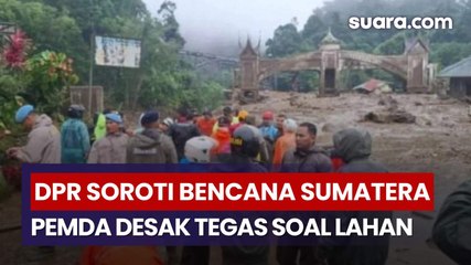 DPR Soroti Rentetan Bencana di Sumatera, Desak Pemda Tindak Tegas Alih Fungsi Lahan