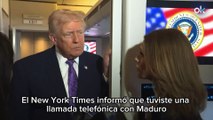 Trump confirma una conversación con Maduro tras decretar el cierre del espacio aéreo: 