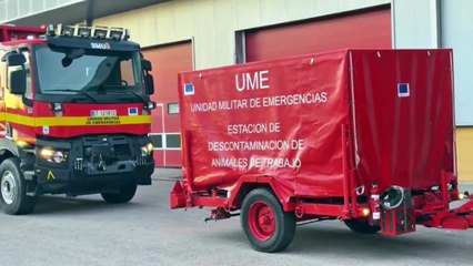 Llegan a Barcelona 80 militares de la UME para ayudar en el control de la peste porcina