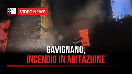 Gavignano, incendio in abitazione