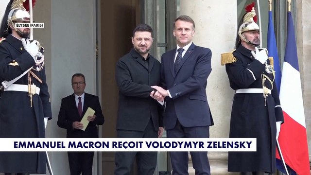 Emmanuel Macron reçoit Volodymyr Zelensky à l'Élysée pour évoquer l'issue de la Guerre en Ukraine