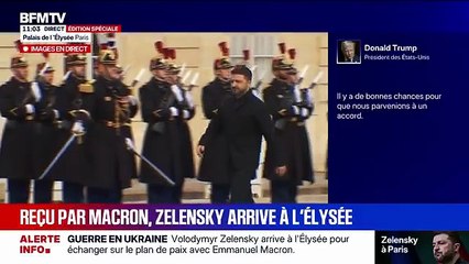 Guerre en Ukraine : Le président ukrainien Volodymyr Zelensky a été accueilli par Emmanuel Macron à l’Elysée pour faire le point sur les négociations en cours - VIDEO