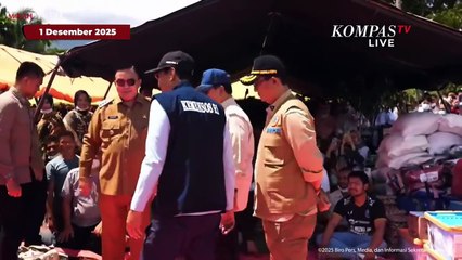 [FULL] Momen Prabowo Temui Pengungsi Korban Banjir-Longsor di Aceh: Kita Turut Belasungkawa