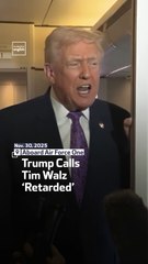 Trump Calls Tim Walz ‘Retarded’
