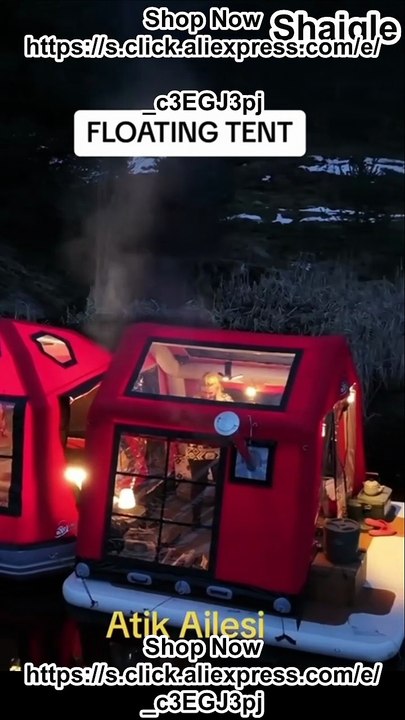 Family Camping Water Swimming Inflatable Boat Tent – Ultimate Floating Shelter for Outdoor Adventures