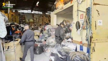 Ercolano, sequestrato opificio abusivo contenente oltre 65 tonnellate di rifiuti
