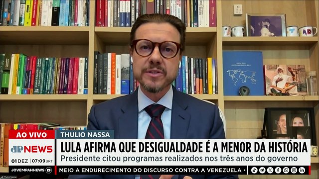 Lula afirma que desigualdade no Brasil é a menor da história