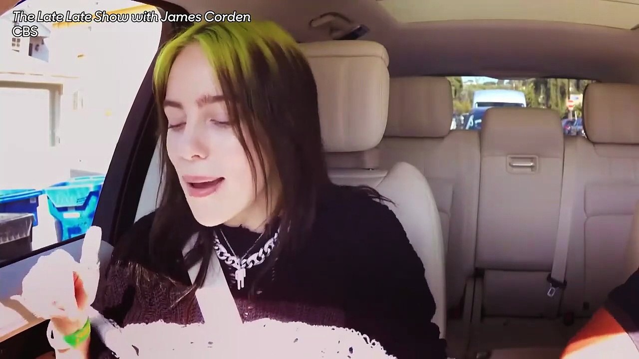 Billie Eilish Reserves a Seat Next to James Corden for "Carpool Karaoke" Segment | THR News