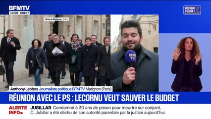 Budget: les représentants du Parti socialiste reçus à Matignon