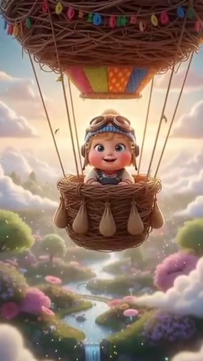 🔥😱Cute Baby in Big Air Balloon🎈 #youtubeshorts #3danimation #shorts #trending #ytshorts #shortsfeed #dailymotion