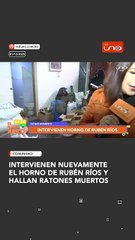 intervienen nuevamente el horno de Rubén Ríos y hallan ratones muertos