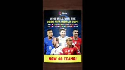 Opta's verdict on who will win the 2026 FIFA World Cup