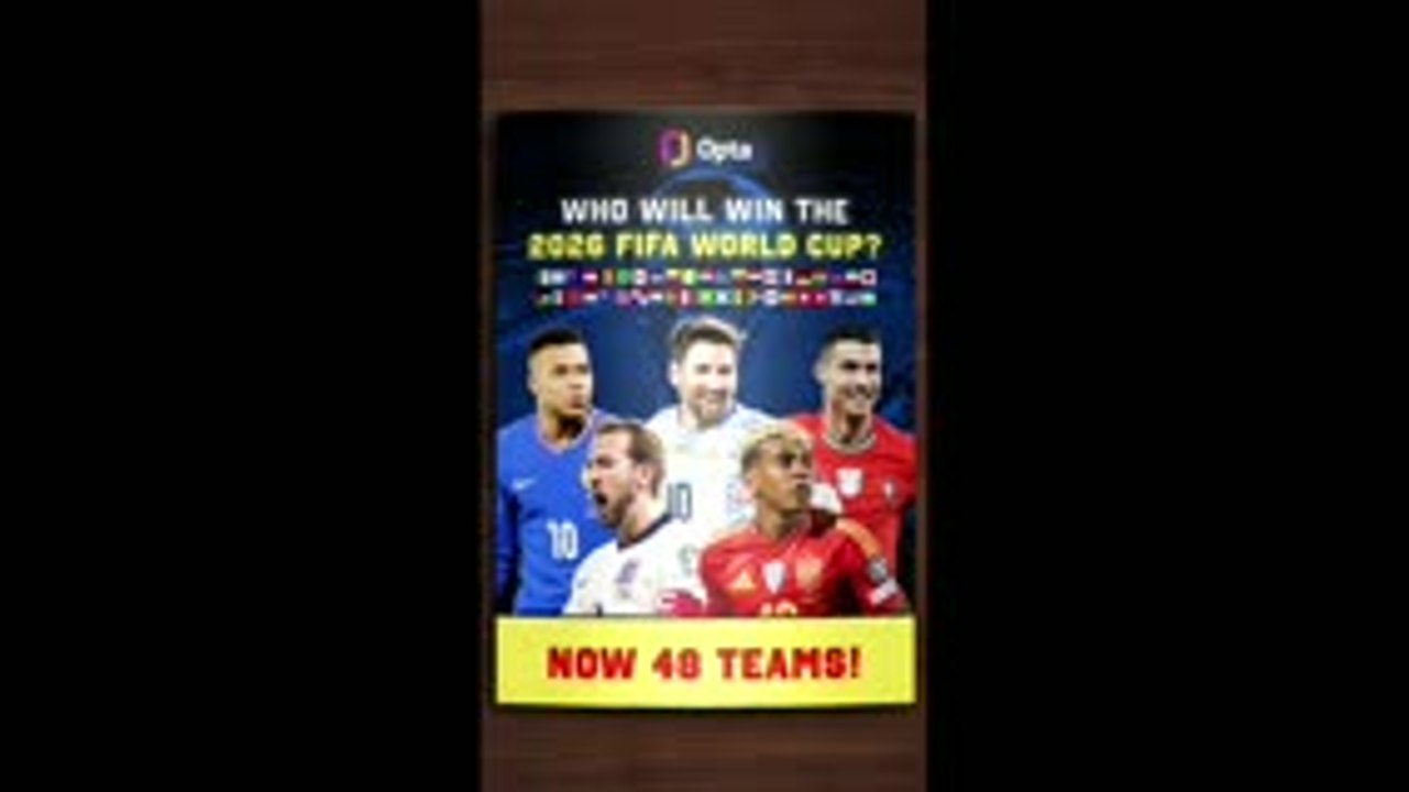 Opta's verdict on who will win the 2026 FIFA World Cup