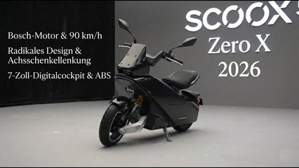 Elektro-Exot für die Stadt? Scoox Zero X7 vorgestellt