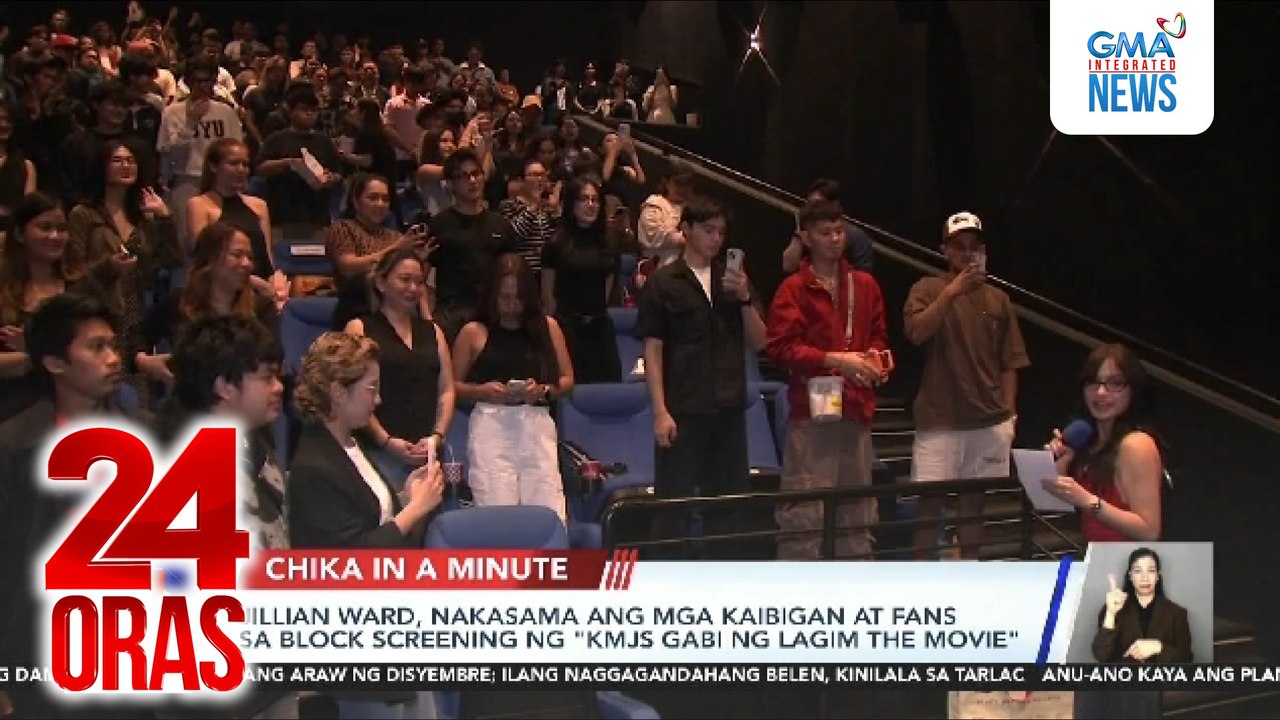 Jillian Ward, nakasama ang mga kaibigan at fans sa block screening ng "KMJS Gabi ng Lagim The Movie" | 24 Oras