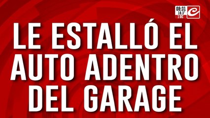 Tremendo: les estalló el auto en el garage y quedó con el 90% del cuerpo quemado