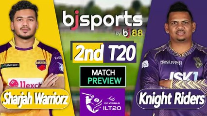 ILT20 2025-26 | Abu Dhabi Knight Riders vs Sharjah Warriorz 2nd T20 Match Preview |