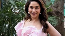 पिंक ड्रेस में ग्लो करती नजर आईं Madhuri Dixit!