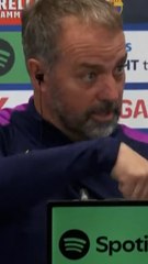 El divertido momento de Hansi Flick con un periodista antes de la rueda de prensa