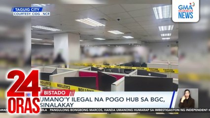Umano'y ilegal na POGO hub sa BGC, sinalakay | 24 Oras