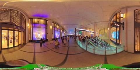 【VR360】阪急うめだ本店 コンコースのクリスマスイルミネーションとウインドー＜Insta360 X5＞ 2025.12.1