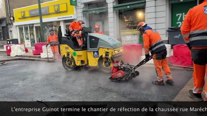 LE CREUSOT : Réfection de la chaussée rue Maréchal Foch