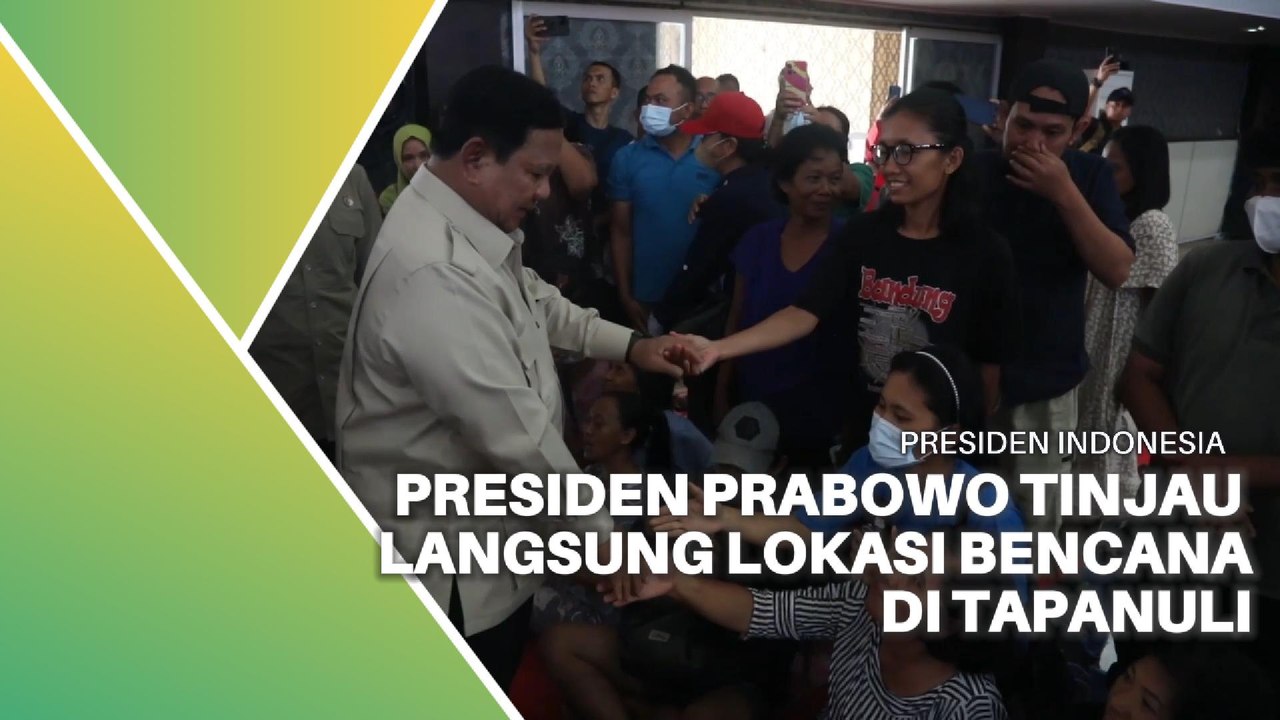 Presiden Prabowo Ke Tapanuli Selatan Kunjungi Korban Terdampak Bencana Alam