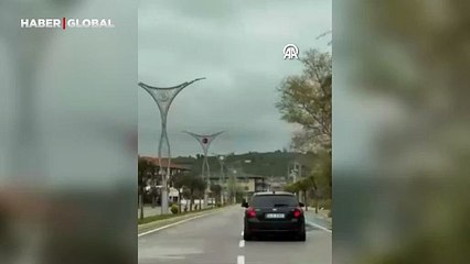 Sakarya'da drift atan sürücüye 46 bin 392 lira ceza