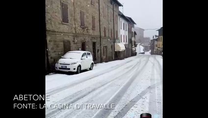 Neve in Toscana: Appennino imbiancato e scenari da favola