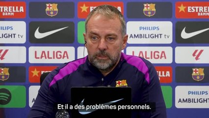 Barcelone - Flick : "Araujo a des problèmes personnels, je ne veux pas en dire plus"