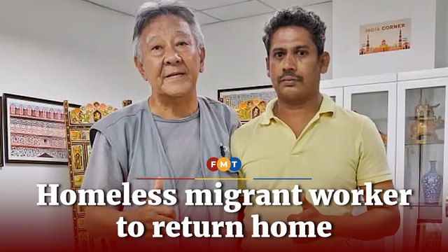 Homeless migrant worker, mistreated outside bank, to return home