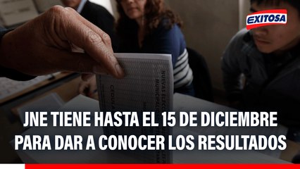 Martín D' Azevedo sobre elecciones primarias: JNE tiene hasta el 15 de diciembre para dar a conocer los resultados