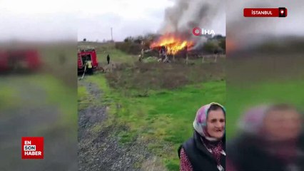 İstanbul'da barakadaki sobayı tutuşturmaya çalışırken yangın çıktı: Yaşlı adam hayatını kaybetti