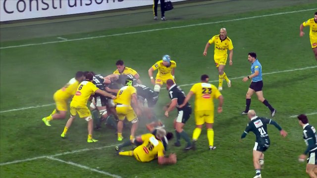 TOP 14 - Essai de Youri DELHOMMEL (SP) - Section Paloise - Stade Rochelais