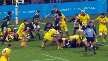 TOP 14 - Essai de Aleksandre KUNTELIA (SR) - Section Paloise - Stade Rochelais