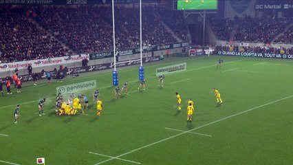 TOP 14 - Essai de Jules FAVRE (SR) - Section Paloise - Stade Rochelais