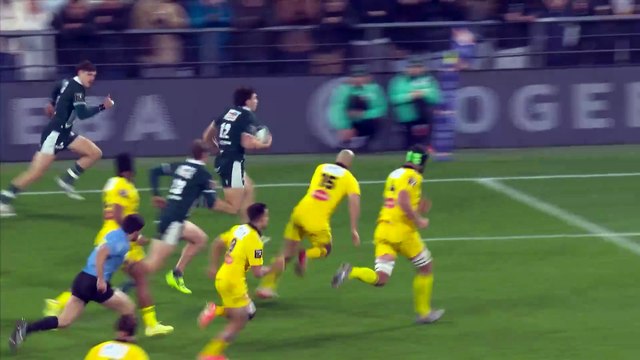 TOP 14 - Essai de Fabien BRAU-BOIRIE (SP) - Section Paloise - Stade Rochelais