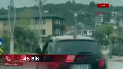 Sakarya’da trafikte drift atan sürücüye 46 bin TL ceza