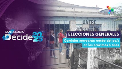 Se desarrollan elecciones generales en Santa Lucía