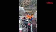 Reggio Calabria: assalto a portavalori, rubati due milioni. Le auto incendiate sulla A2
