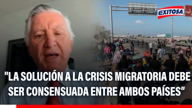 Exembajador de Perú en Chile sobre crisis migratoria en la frontera: La solución tiene que ser consensuada entre ambos países