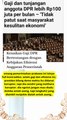 tunjangan kenaikan tunjangan  Anggota DPR bertentangan dengan efisiensi tidak ya