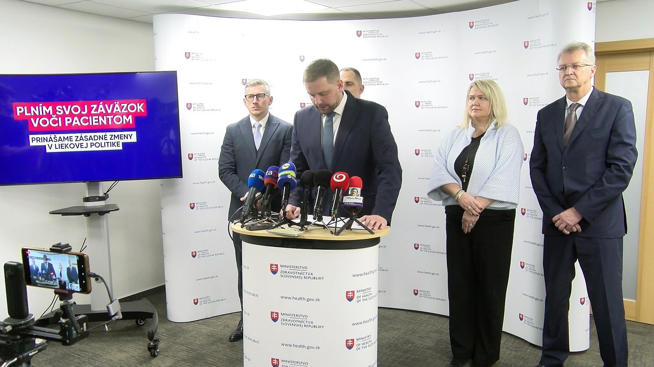 ZÁZNAM: Šaško predstavil návrh novely liekovej politiky, prináša viaceré zmeny