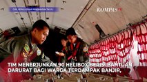 TNI AU Terjunkan Helibox via Airdrop Bantu Warga Terdampak Bencana di Tapanuli Utara