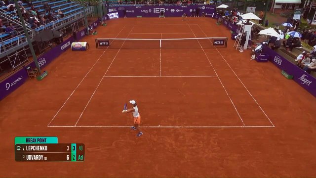 Varvara Lepchenko (EE.UU.) vs Panna Udvardy (HUN) - Juego, set, partido - WTA 125 de Buenos Aires